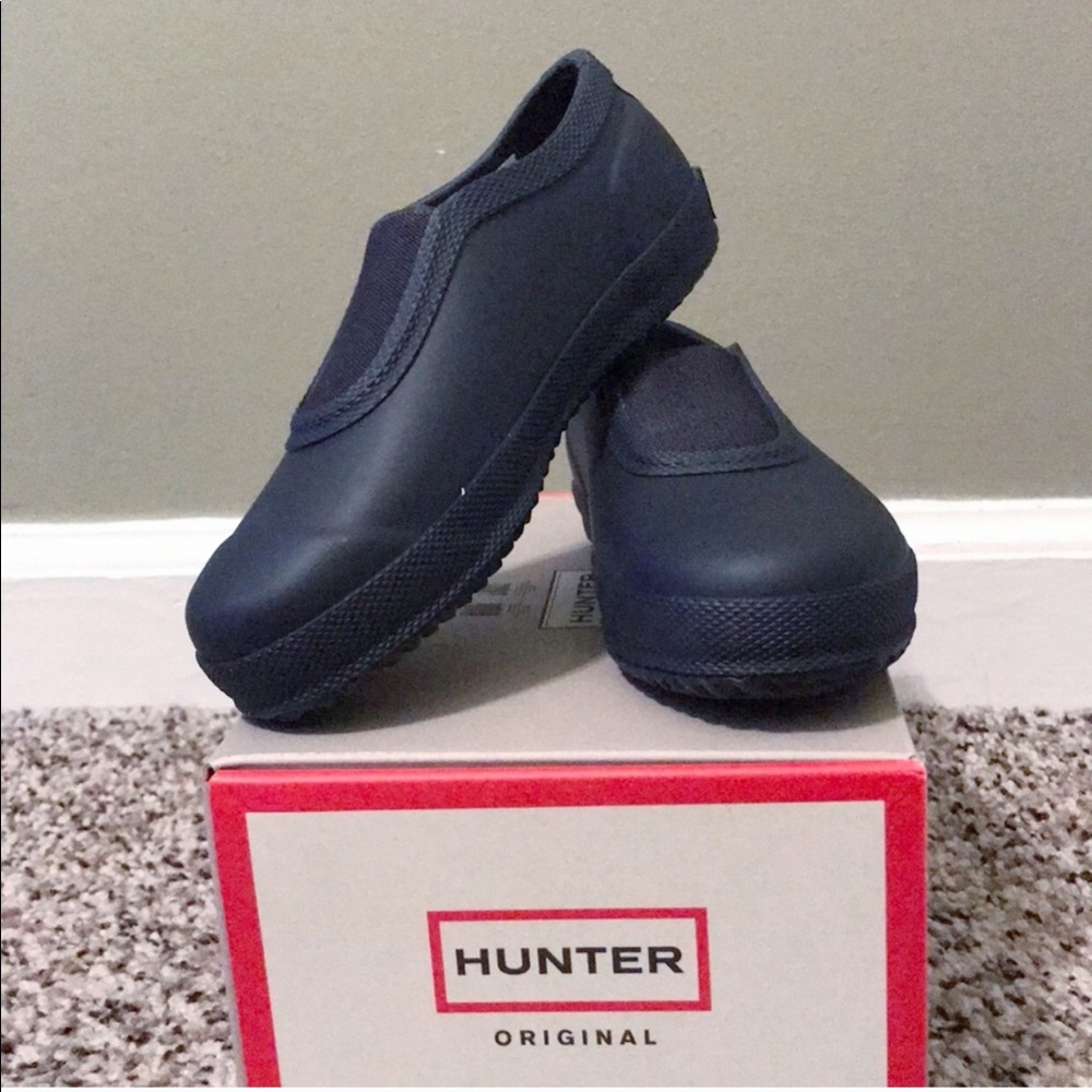 Hunter Plimsoll Rain Shoes. NWT